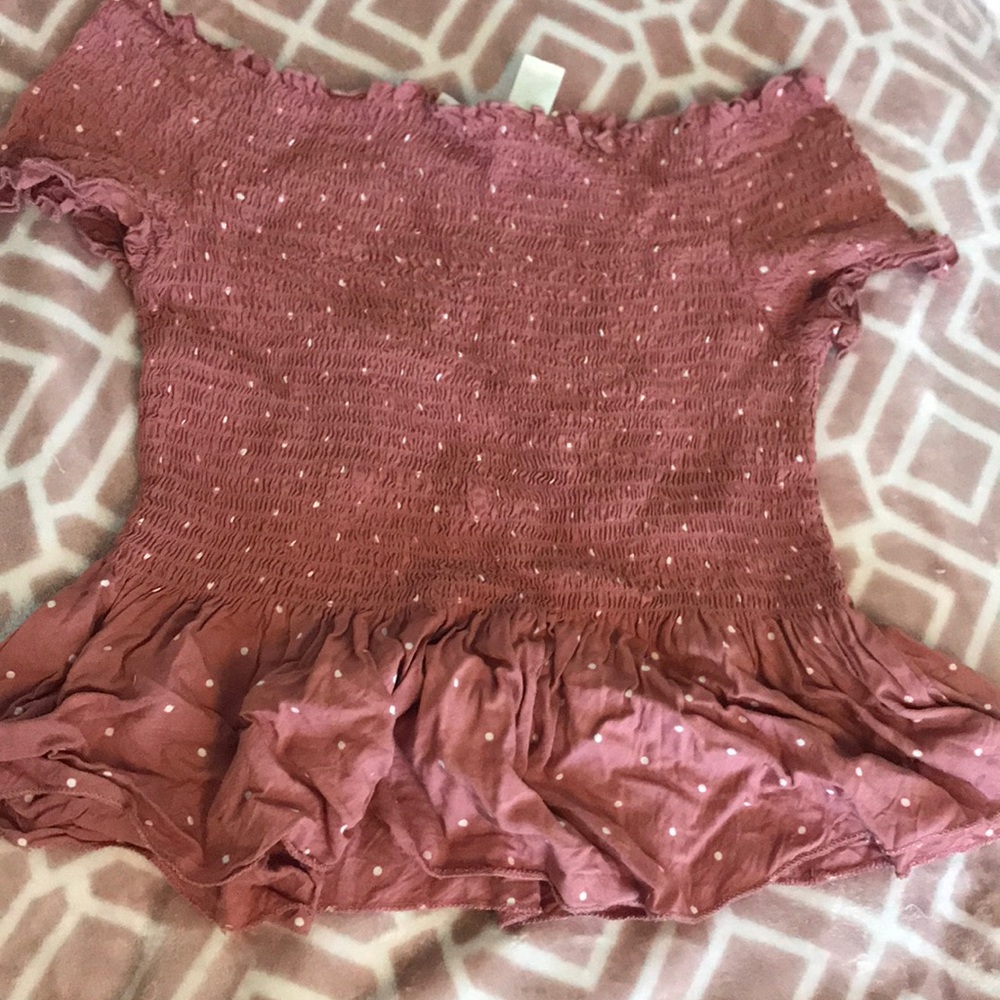 Off the shoulder shirt